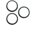 Back Camera Bezel Ring Only Compatible For iPhone 16 Pro / 16 Pro Max (Black Titanium) (3 Piece Set)